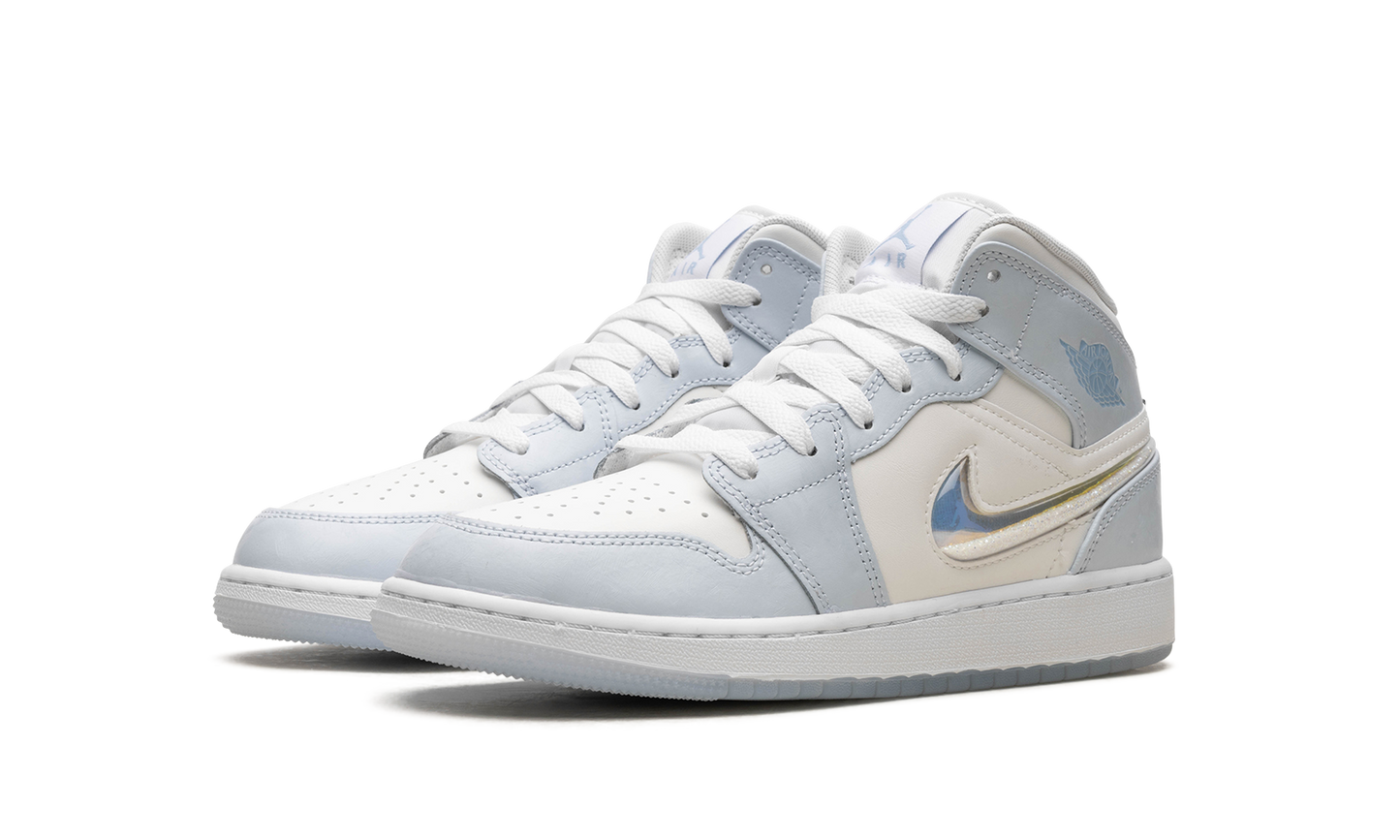 Air Jordan 1 Mid SE Glitter Swoosh