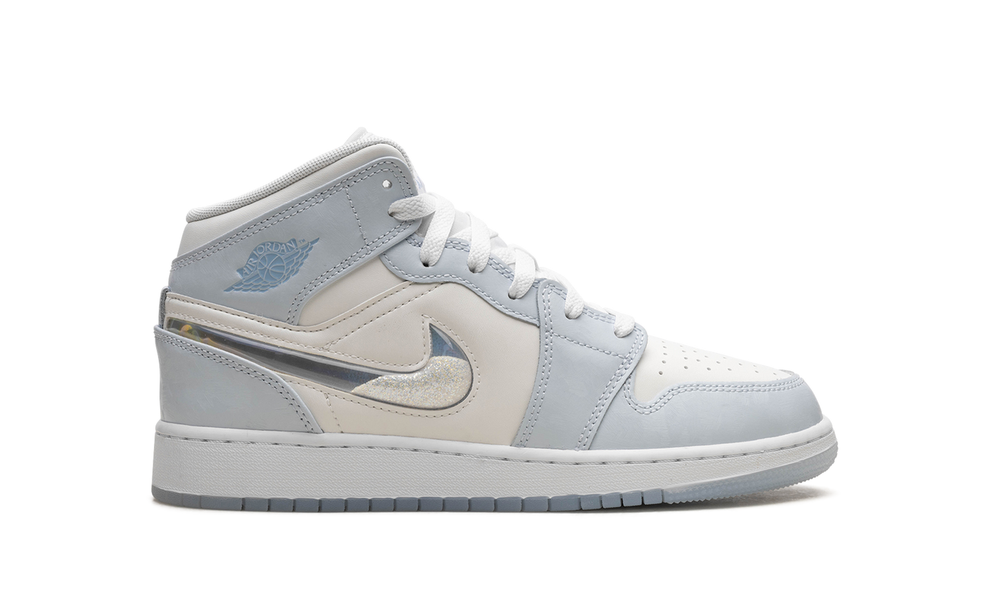 Air Jordan 1 Mid SE Glitter Swoosh