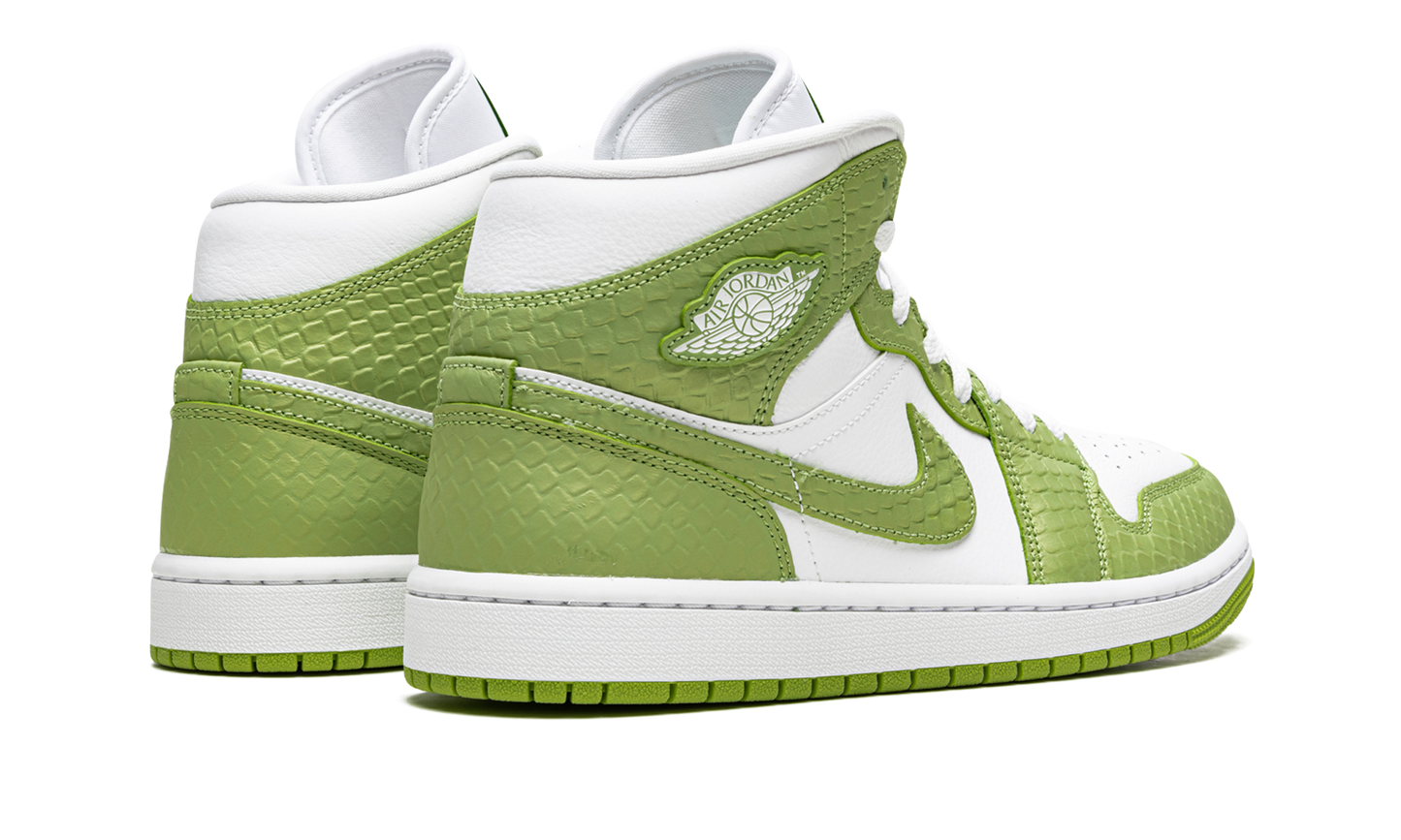 Air Jordan 1 Mid Green Python