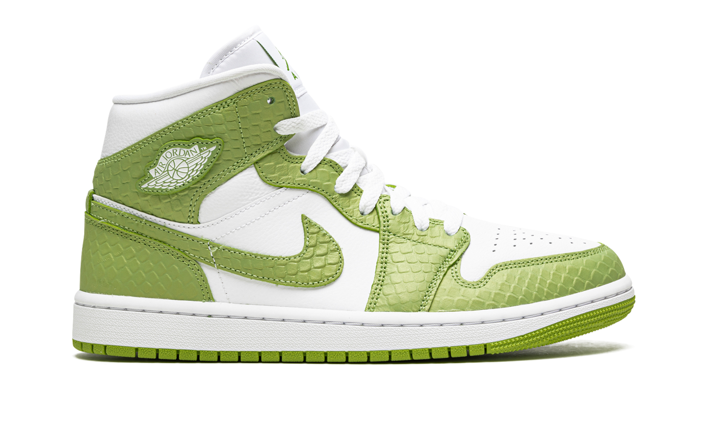 Air Jordan 1 Mid Green Python