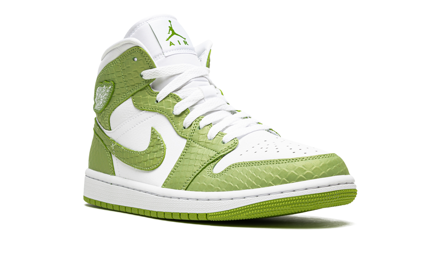 Air Jordan 1 Mid Green Python