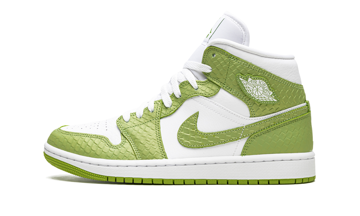Air Jordan 1 Mid Green Python