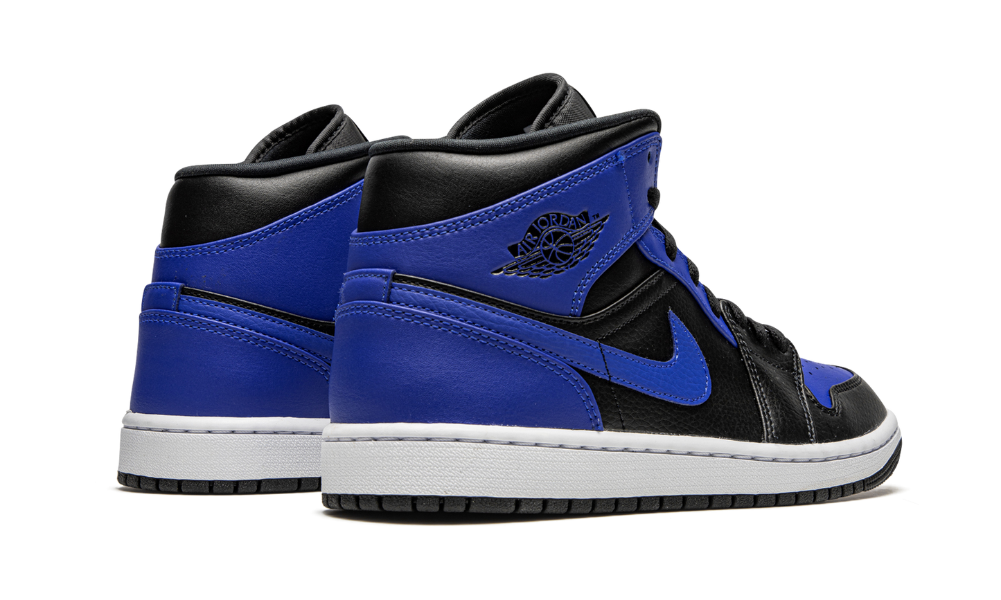Air Jordan 1 Mid Hyper Royal Tumbled Leather