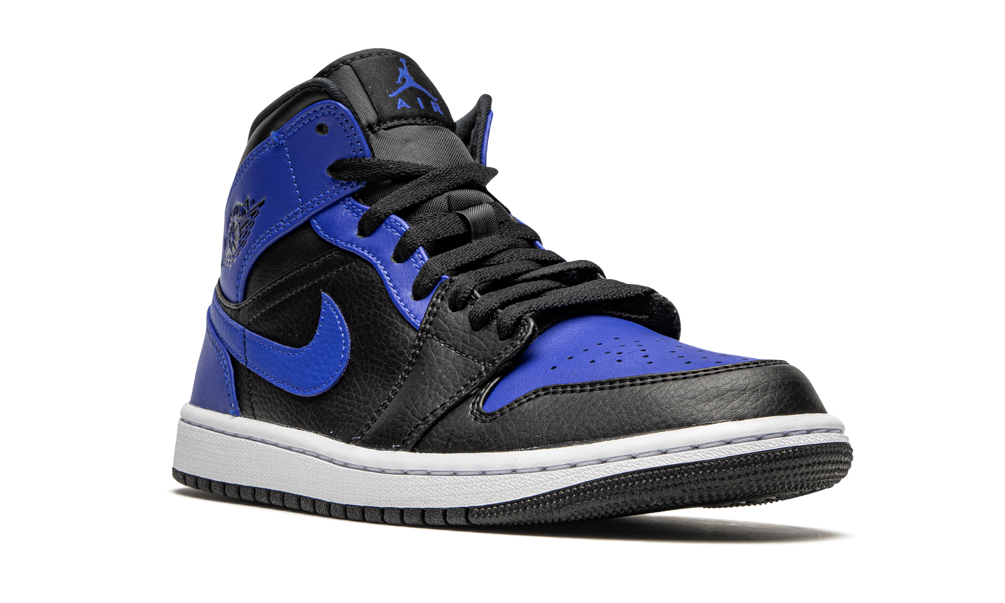 Air Jordan 1 Mid Hyper Royal Tumbled Leather