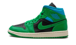 Air Jordan 1 Mid Lucky Green Aquatone