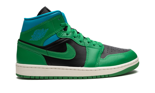 Air Jordan 1 Mid Lucky Green Aquatone