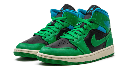 Air Jordan 1 Mid Lucky Green Aquatone