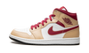 Air Jordan 1 Mid Light Curry Cardinal