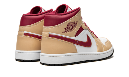 Air Jordan 1 Mid Light Curry Cardinal