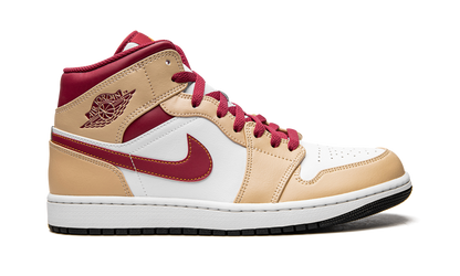Air Jordan 1 Mid Light Curry Cardinal