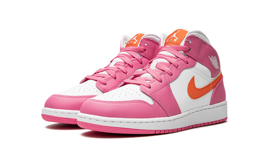Air Jordan 1 Mid Pinksicle Safety Orange
