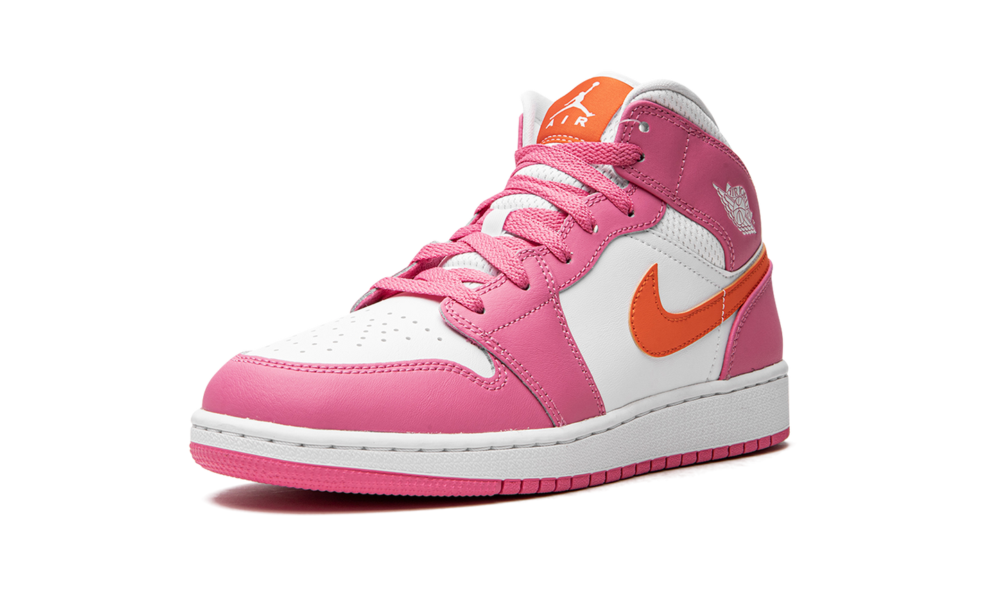 Air Jordan 1 Mid Pinksicle Safety Orange
