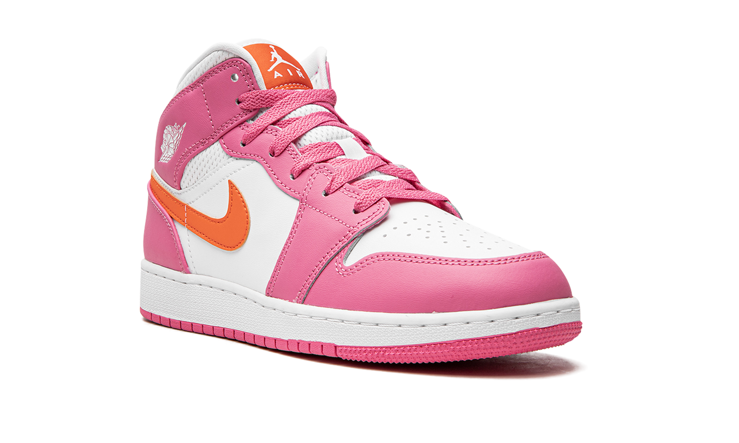 Air Jordan 1 Mid Pinksicle Safety Orange