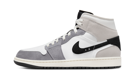 Air Jordan 1 Mid SE Craft White Cement Grey Black