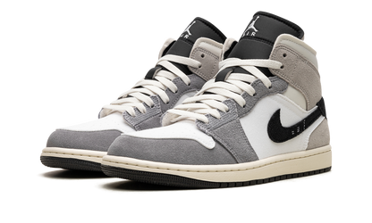 Air Jordan 1 Mid SE Craft White Cement Grey Black