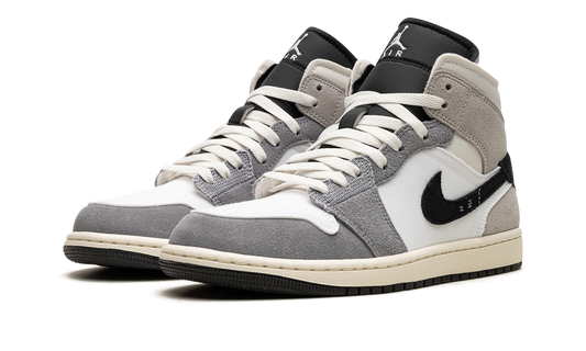Air Jordan 1 Mid SE Craft White Cement Grey Black