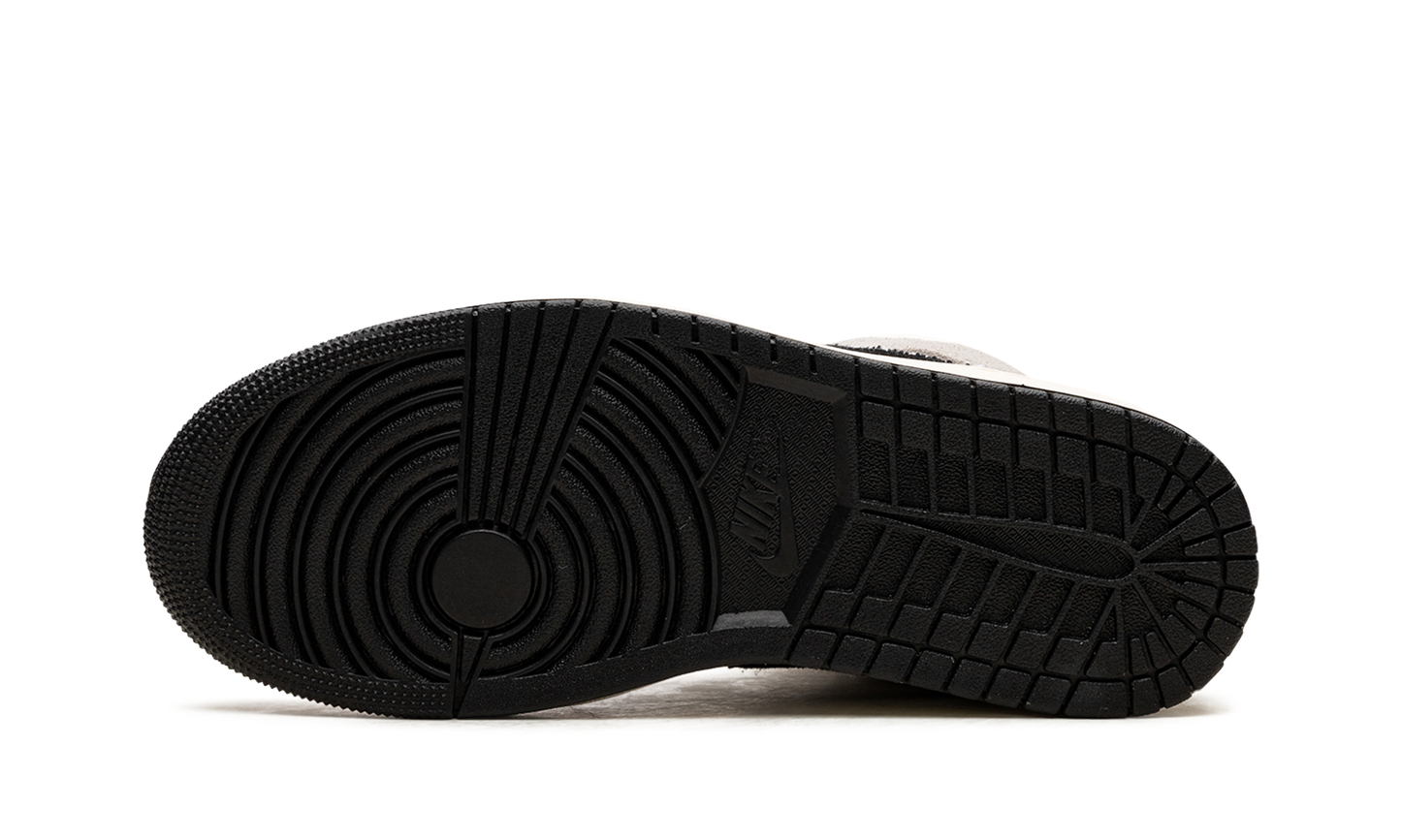 Air Jordan 1 Mid SE Craft White Cement Grey Black