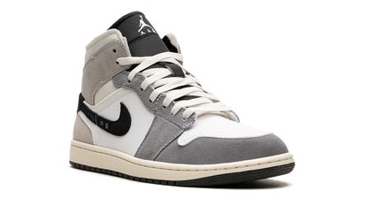 Air Jordan 1 Mid SE Craft White Cement Grey Black