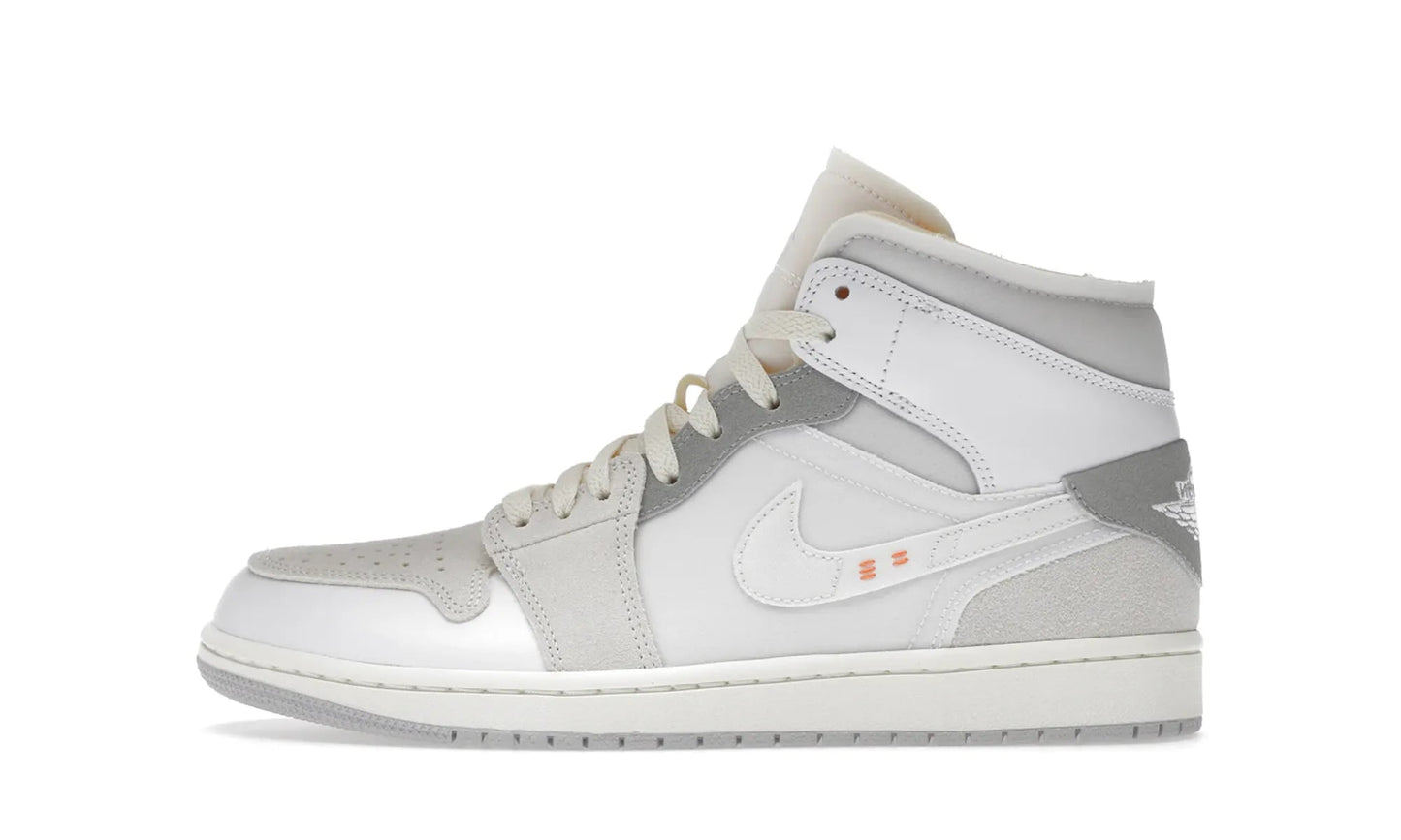 Air Jordan 1 Mid SE Craft Inside Out White Grey
