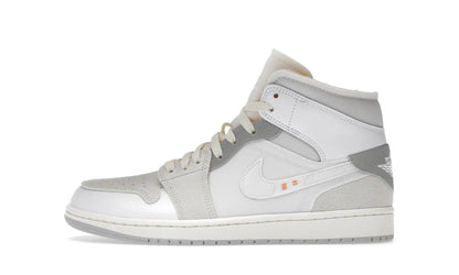 Air Jordan 1 Mid SE Craft Inside Out White Grey