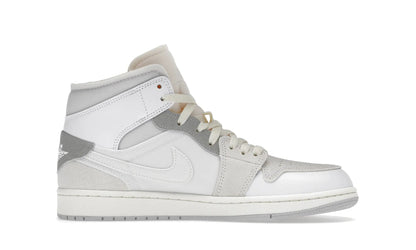 Air Jordan 1 Mid SE Craft Inside Out White Grey