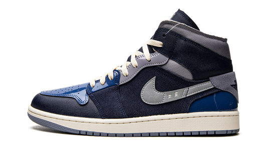 Air Jordan 1 Mid SE Craft Obsidian French Blue Ashen Slate White