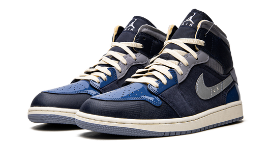 Air Jordan 1 Mid SE Craft Obsidian French Blue Ashen Slate White