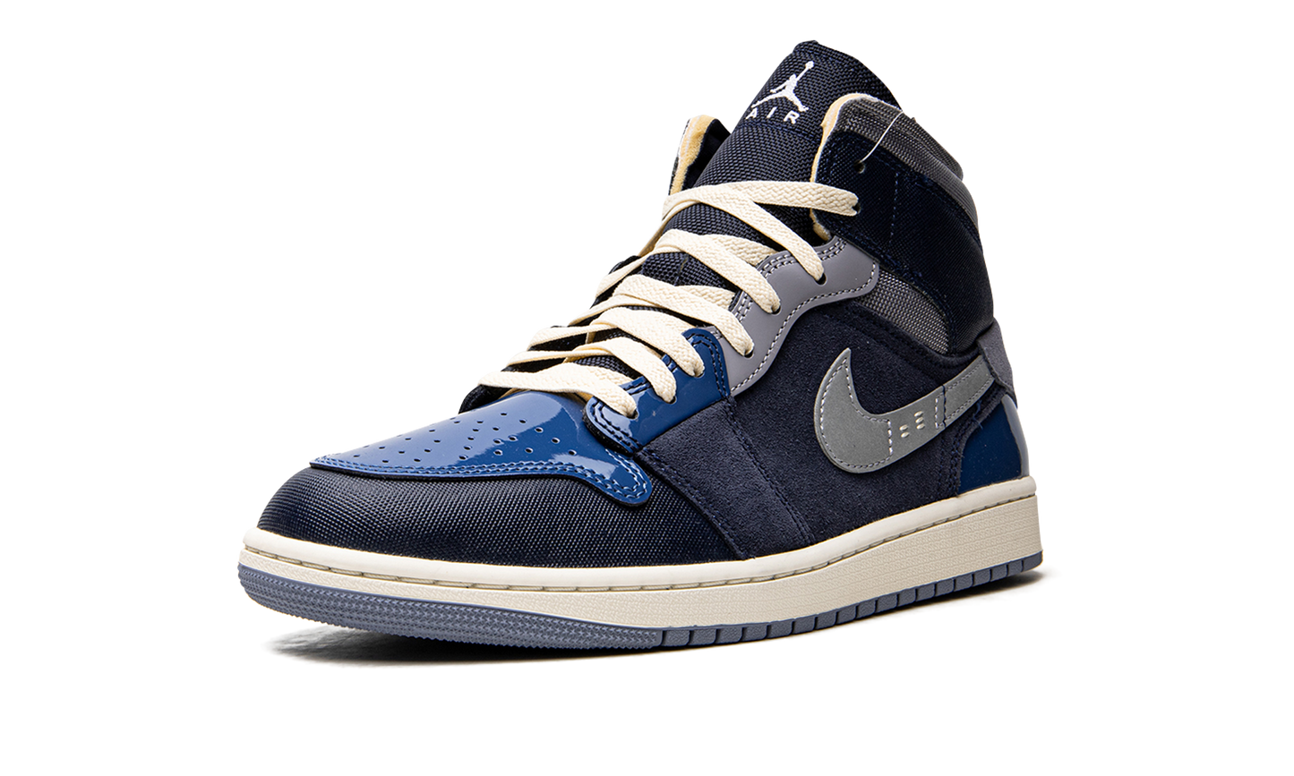 Air Jordan 1 Mid SE Craft Obsidian French Blue Ashen Slate White