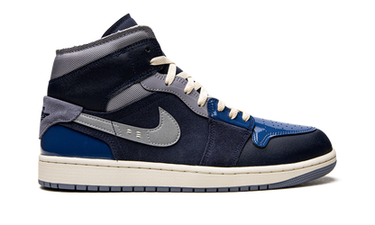 Air Jordan 1 Mid SE Craft Obsidian French Blue Ashen Slate White