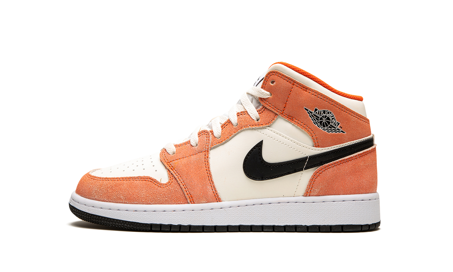 Air Jordan 1 Mid SE Orange Suede