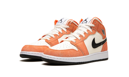 Air Jordan 1 Mid SE Orange Suede