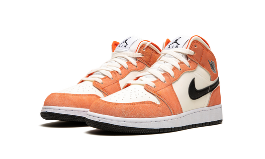 Air Jordan 1 Mid SE Orange Suede