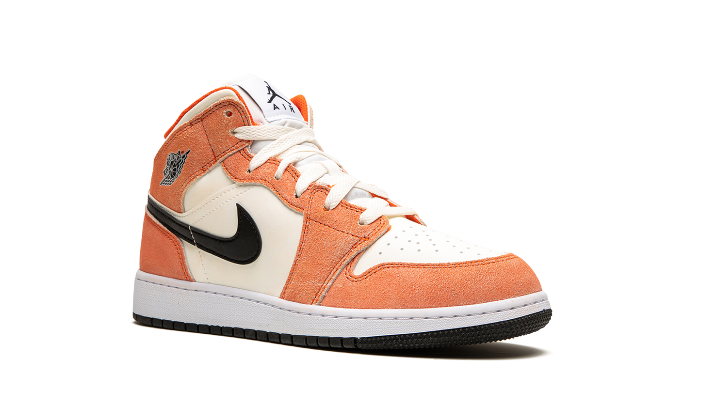 Air Jordan 1 Mid SE Orange Suede