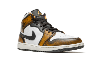 Air Jordan 1 Mid SE Orange Wear Away
