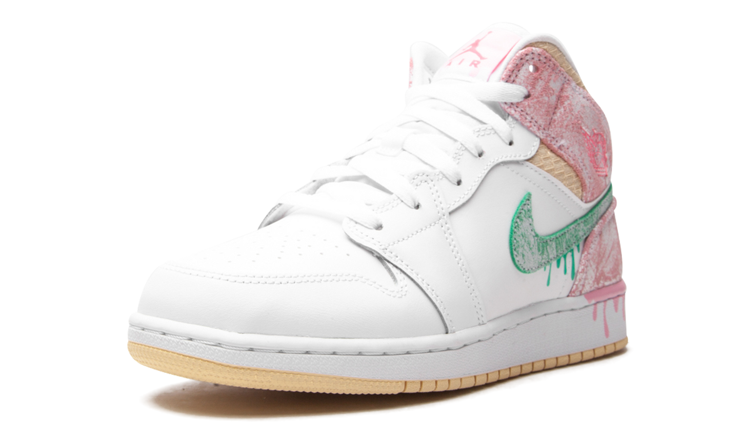 Air Jordan 1 Mid Paint Drip