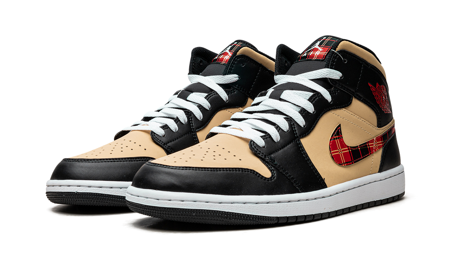 Air Jordan 1 Mid Tartan Swoosh