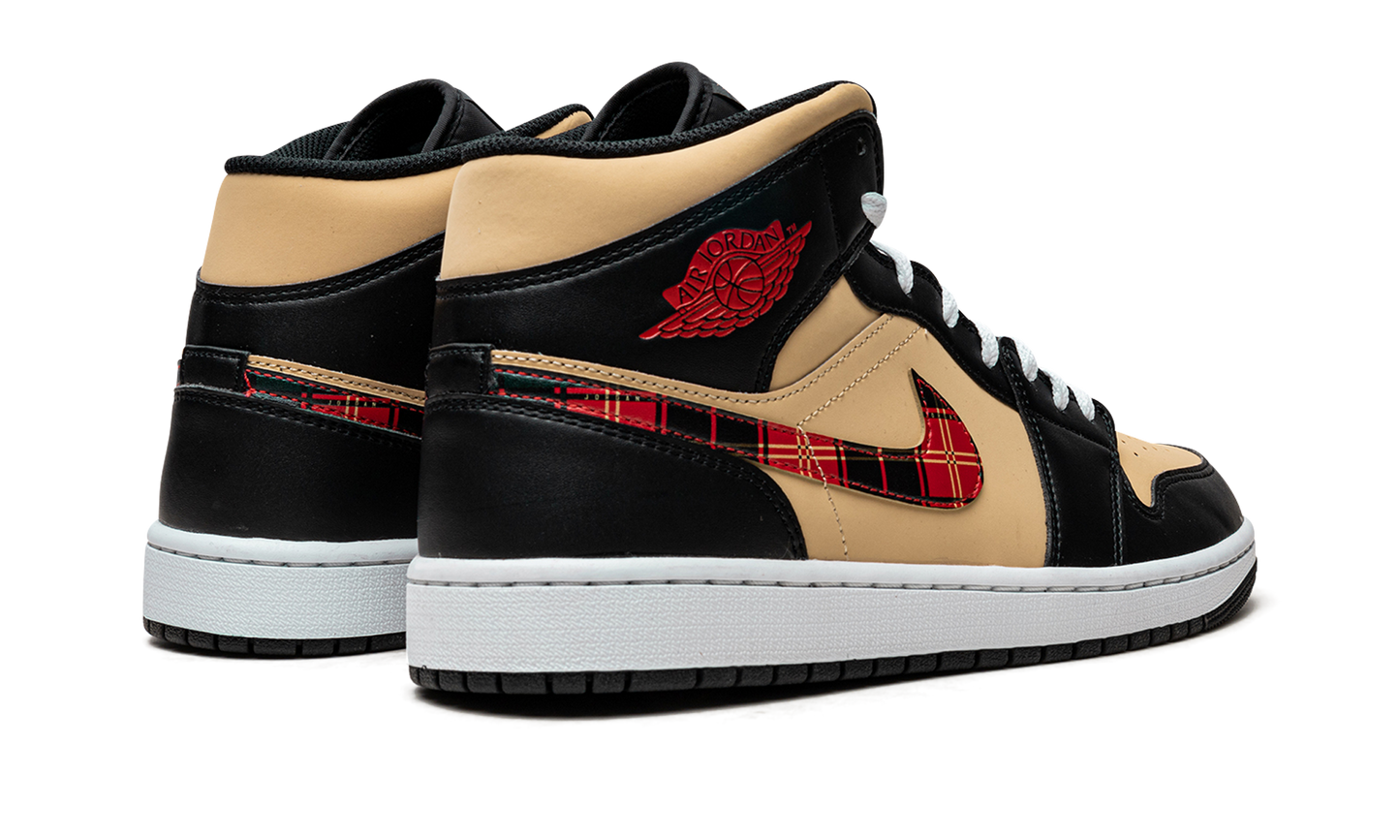 Air Jordan 1 Mid Tartan Swoosh