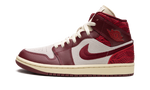 Air Jordan 1 Mid SE Tiki Leaf Team Red