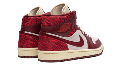 Air Jordan 1 Mid SE Tiki Leaf Team Red