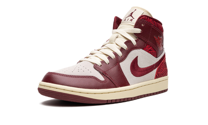 Air Jordan 1 Mid SE Tiki Leaf Team Red