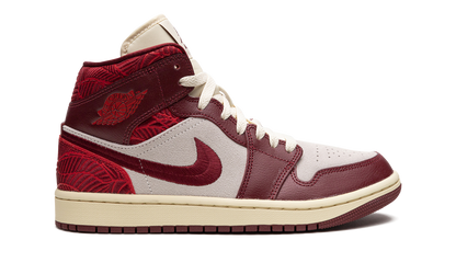 Air Jordan 1 Mid SE Tiki Leaf Team Red
