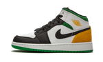 Air Jordan 1 Mid SE White Laser Orange Lucky Green