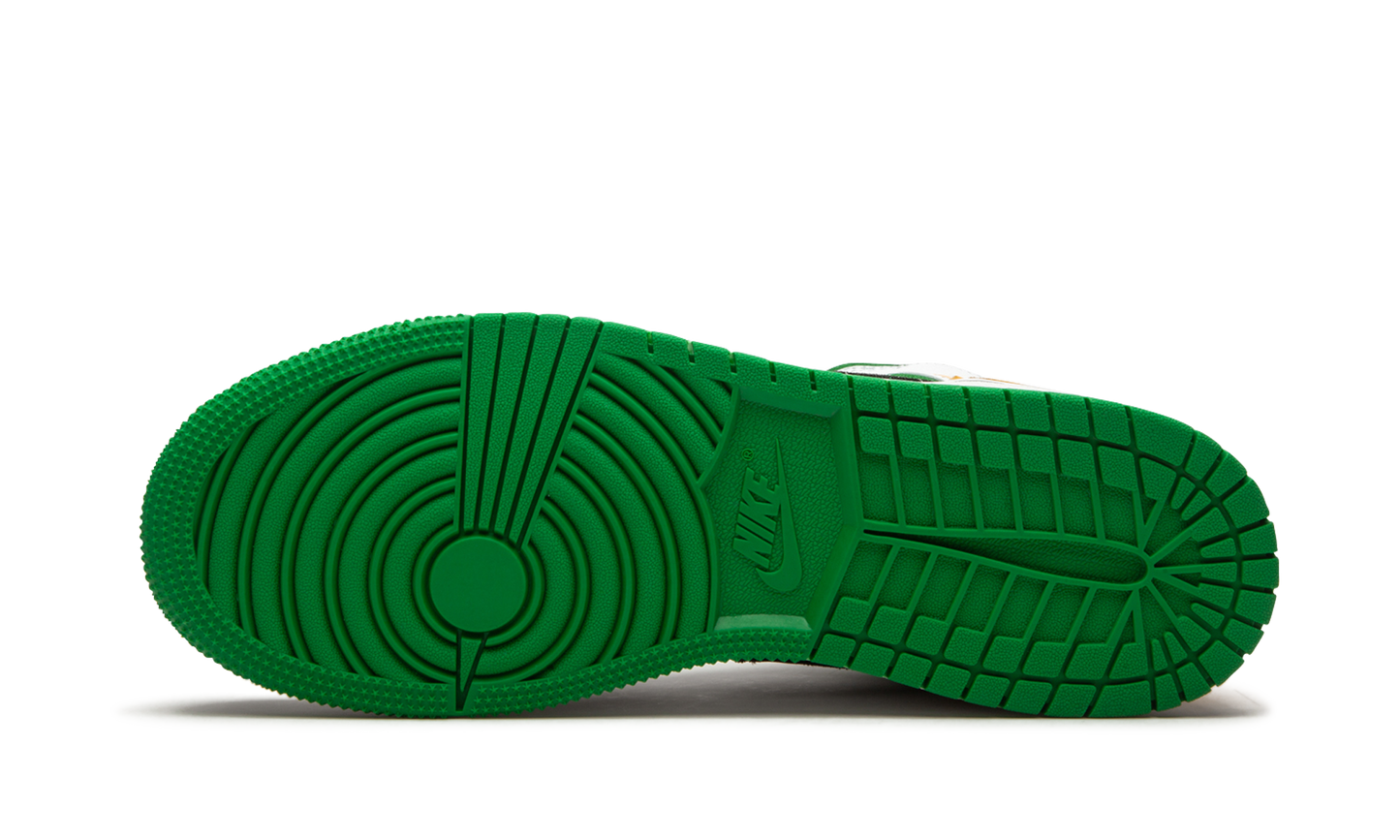 Air Jordan 1 Mid SE White Laser Orange Lucky Green