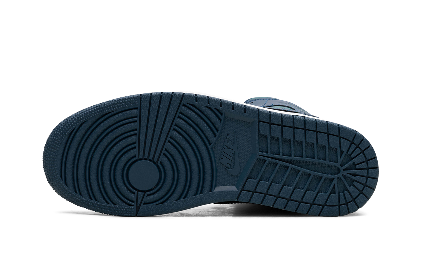 Air Jordan 1 Mid Teal French Blue