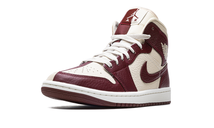 Air Jordan 1 Mid SE Split Beach Cherrywood Red