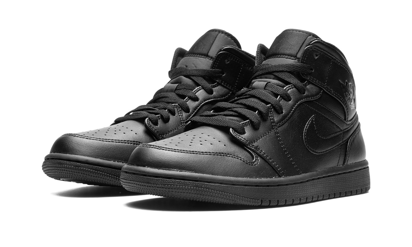 Air Jordan 1 Mid Triple Black