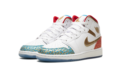 Air Jordan 1 Mid Sneaker School NC to Chicago