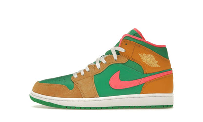 Air Jordan 1 Mid SE Wheat Watermelon