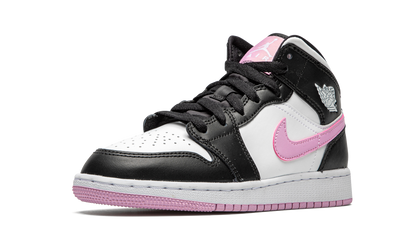 Air Jordan 1 Mid White Black Light Arctic Pink