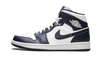 Air Jordan 1 Mid White Metallic Gold Obsidian